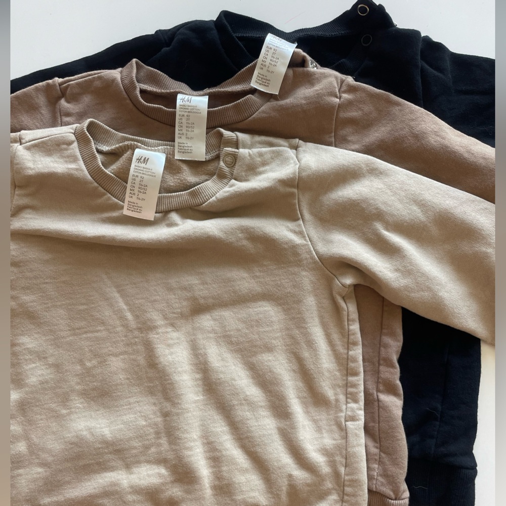 Bundle of H&M 2T Long Sleeves/sweatshirts